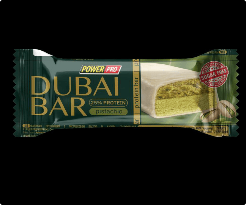 Proteínová tyčinka s pistáciovou pastou a kataifi 50 g