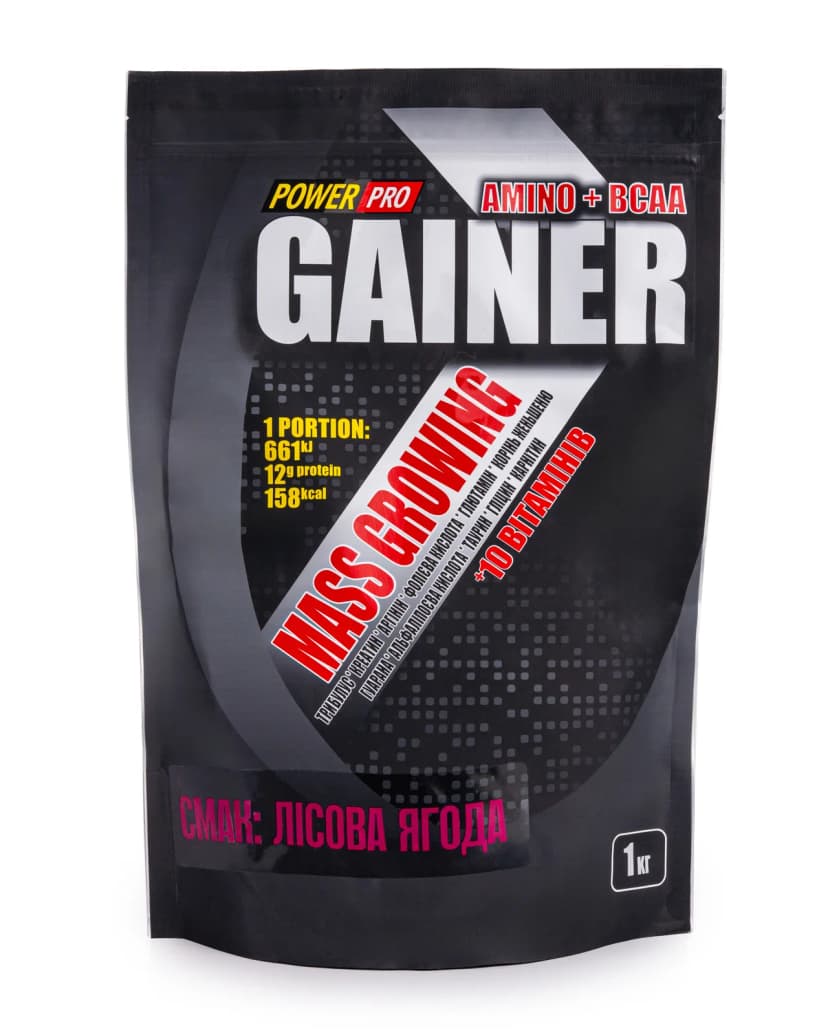 Gainer 1 kg 30% bielkovín (líška, čokoláda, vanilka, banán)