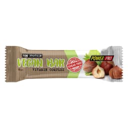 Proteínová tyčinka "Vegan" 32% bielkovín s orechmi, sušeným ovocím a cereáliami, 60 g (bez cukru)